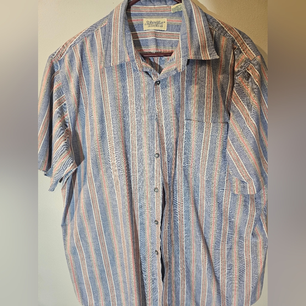 Vintage 100% cotton st.johns bay xl button down shirt - Picture 2 of 4